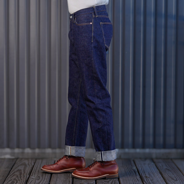 guilty parties Studio D'Artisan SD-800 Tapered Fit Natural Indigo Selvedge Denim - One Washed