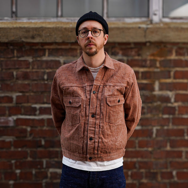 guilty parties Studio D'Artisan SP-109 45th Anniversary Kakishibu Slub Denim Type II Jacket