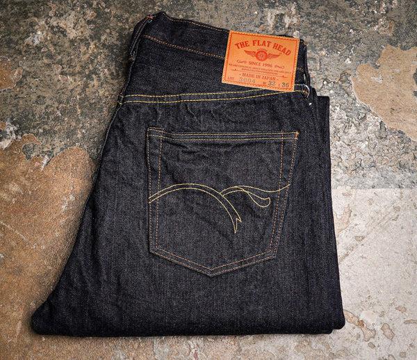 Guilty Parties The Flat Head FN-3004 14.5oz Wide Tapered Selvedge Denim - Indigo
