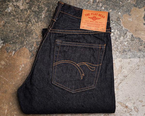 Guilty Parties The Flat Head FN-3009 14.5oz Straight Tapered Selvedge Denim - Indigo