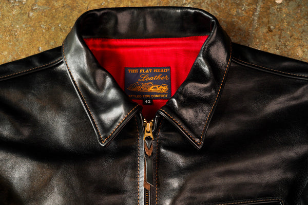 Guilty Parties The Flat Head FN-LJ-HS001 Horsehide Single Rider Leather Jacket