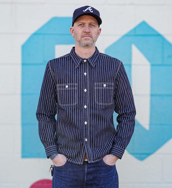 guilty parties The Flat Head FN-SDK-702L 10oz Denim Wabash Work Shirt