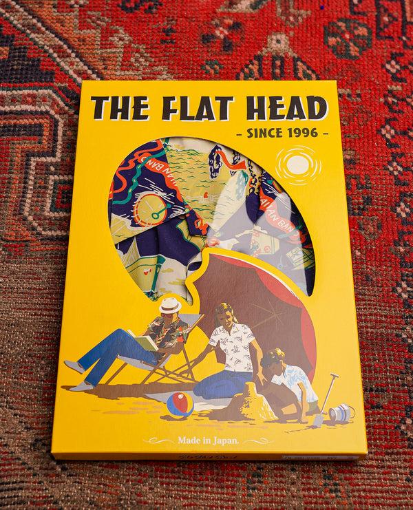 Guilty Parties The Flat Head FN-SHO-010S Hawaiian Shirt Luxury Liner - Navy