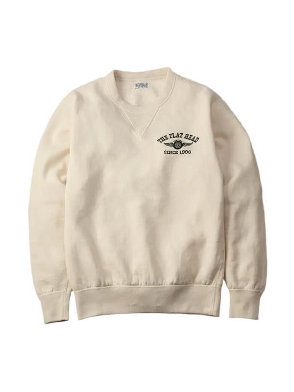 Guilty Parties The Flat Head FN-SWC-101 Flying Wheel Sweatshirt - Ivory