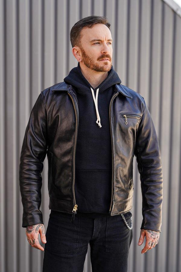 Guilty Parties The Flat Head FN-SWP-301 Loopwheel Hooded Sweatshirt - Black