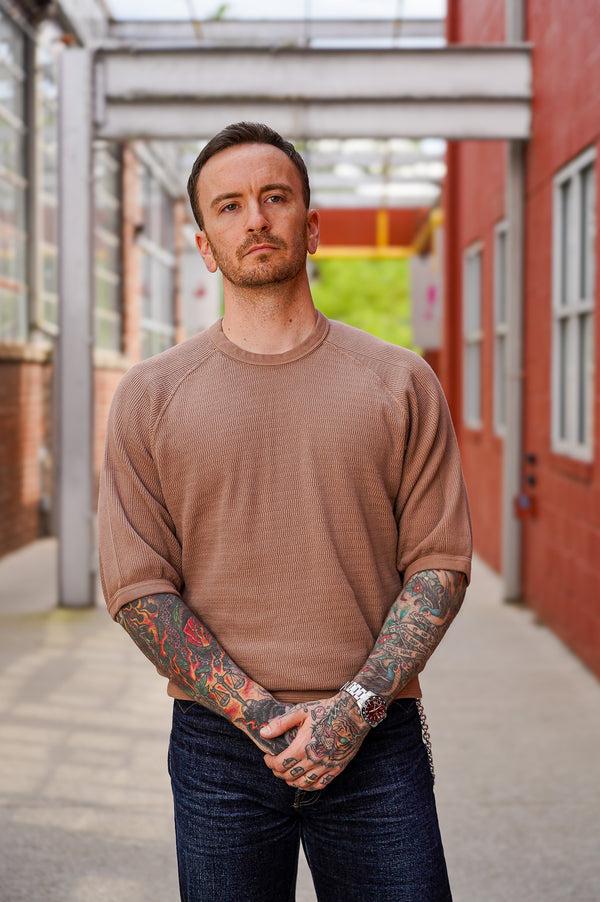 Guilty Parties The Flat Head FN-THW-002 Thermal Raglan T-Shirt - Brown