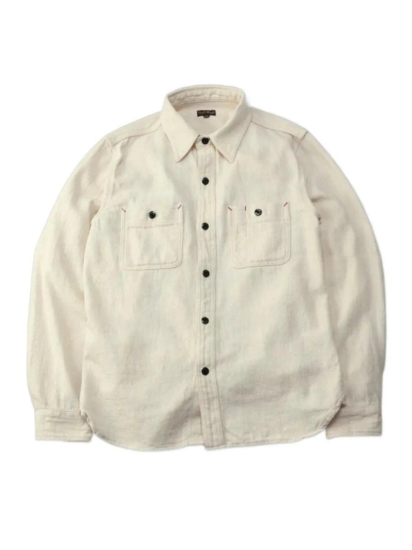 Guilty Parties The Flat Head SCK-008L Twill Work Shirt - Ivory