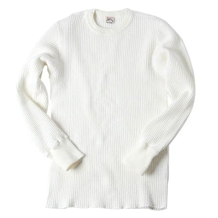 Guilty Parties UES Big Waffle Thermal Shirt - Off White