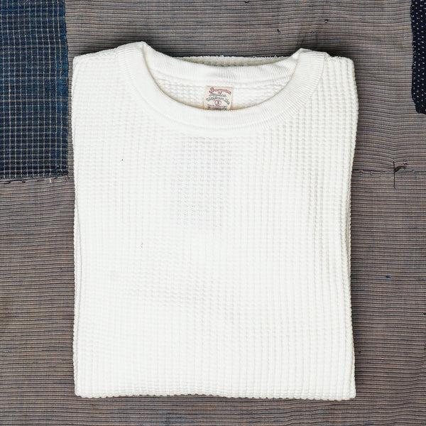 Guilty Parties UES Big Waffle Thermal Shirt - Off White