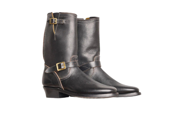 guilty parties Unsung House Engineer Boots - Wicket & Craig / Horween - Overdyed Black