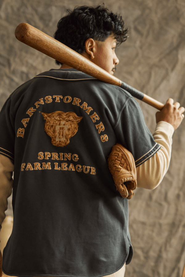 guilty parties Wythe Barnstormers Baseball Jersey - Faded Black