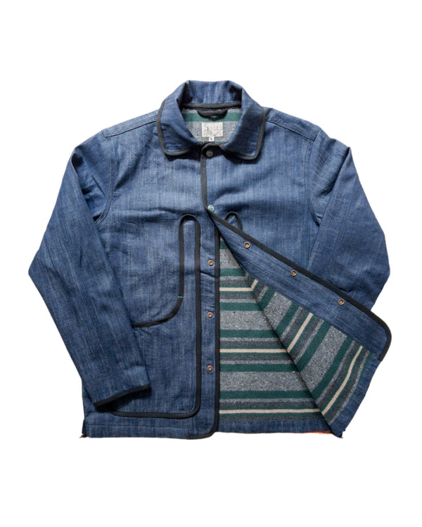 Guilty Parties Wythe Blanket-Lined Denim Hunting Jacket