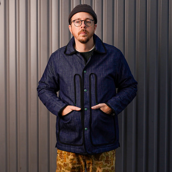 guilty parties Wythe Blanket-Lined Denim Hunting Jacket