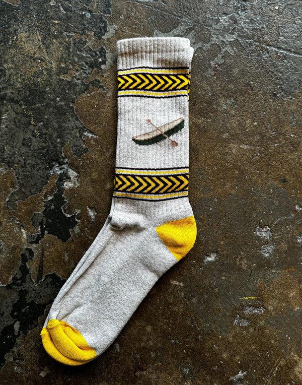 guilty parties Wythe Canoe Recycled Cotton Camp Socks