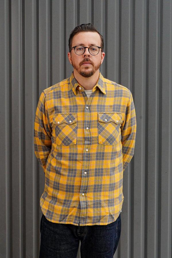 Guilty Parties Wythe Flannel Pearlsnap Shirt - Daybreak
