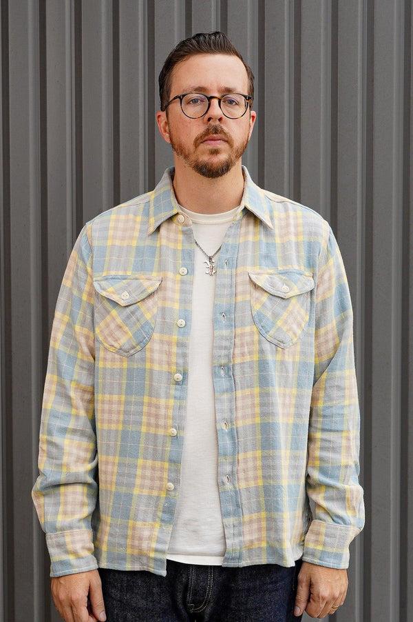 Guilty Parties Wythe Flannel Workshirt - Sand Dunes Sunrise