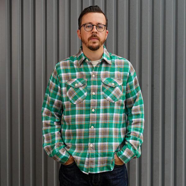 guilty parties Wythe Flannel Workshirt - Spring Pastures