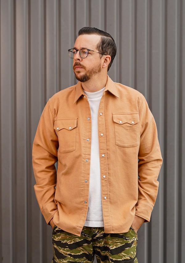 Guilty Parties Wythe Moleskin Pearlsnap Shirt - Nectar