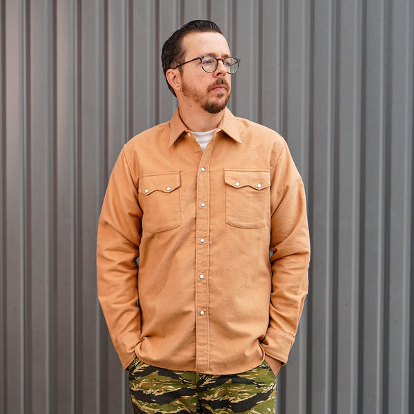 guilty parties Wythe Moleskin Pearlsnap Shirt - Nectar