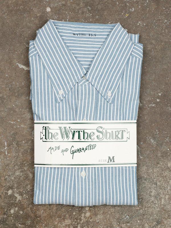 guilty parties Wythe Oxford Cloth Button Down - Blue Stripe