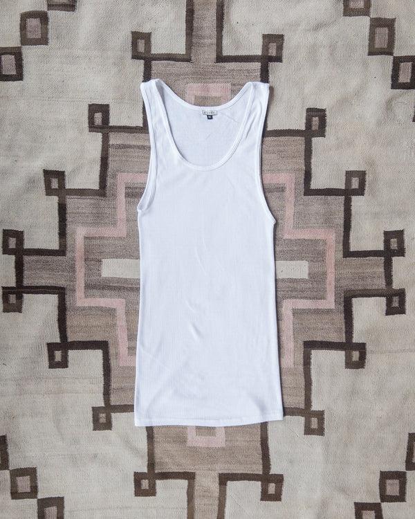 guilty parties Wythe Tubular Cotton Ribbed Tank Top - Natural