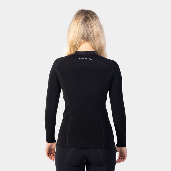 Gul Evotherm Ladies Long Sleeve Flatlock Thermal BLACK