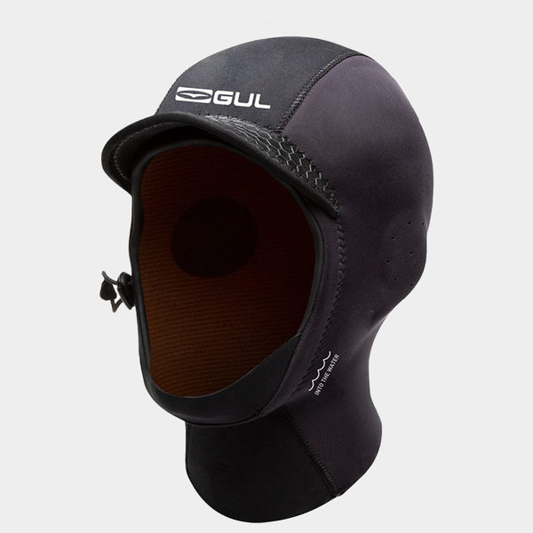 Gul 3mm Peaked Surf Hood BLACK