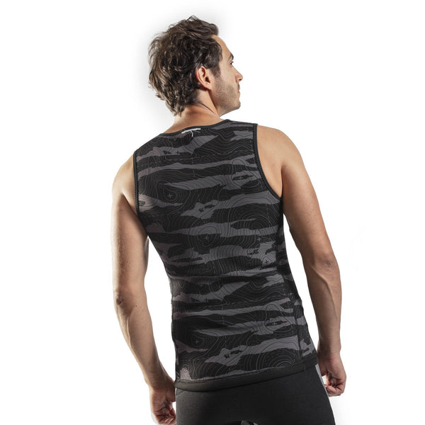 Gul Response 1.5mm Flatlock Vest Black/ContourCamo