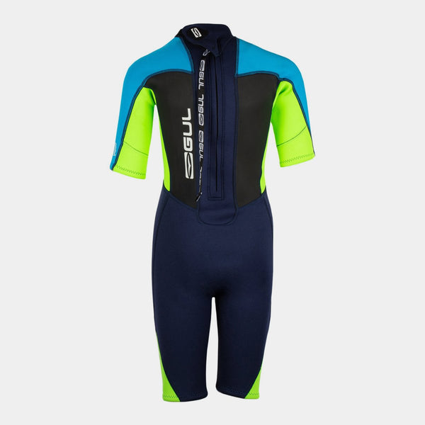 Gul Response 3/2mm Flatlock Junior Shorty GREY/BLUE