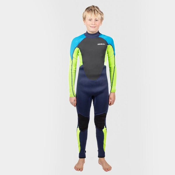 Gul Response 3/2mm Flatlock Junior Steamer Black/ContourCamo