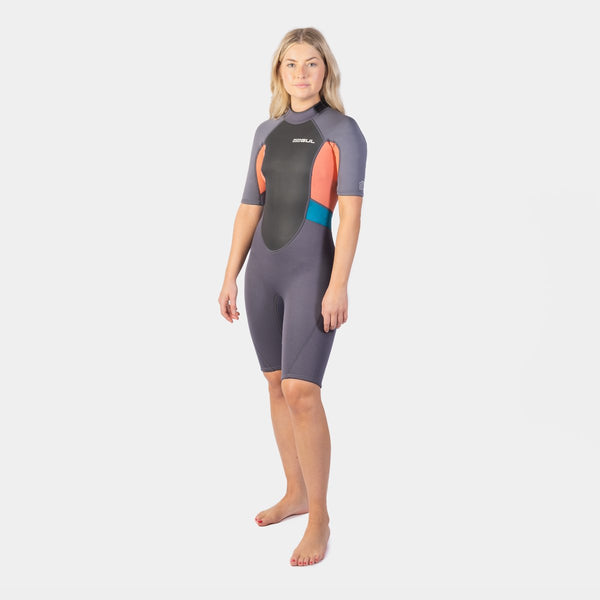 Gul Response 3/2mm Flatlock Ladies Shorty Navy/Paisley
