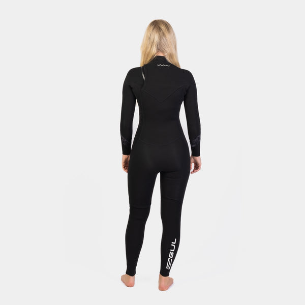 Gul Response Echo 3/2mm Blindstitched Ladies Steamer Black/BrokenPalm
