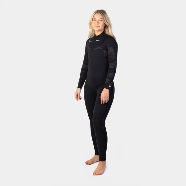 Gul Response FX 5/4mm Blindstitched Steamer Women's Black/BrokenPalm
