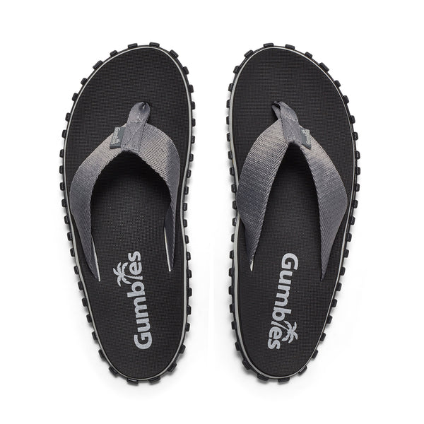 Gumbies Duckbill - Flip-Flops - Men's - Black & Grey