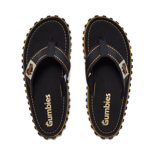 Gumbies Islander Flip-Flops - Men's - Classic Black