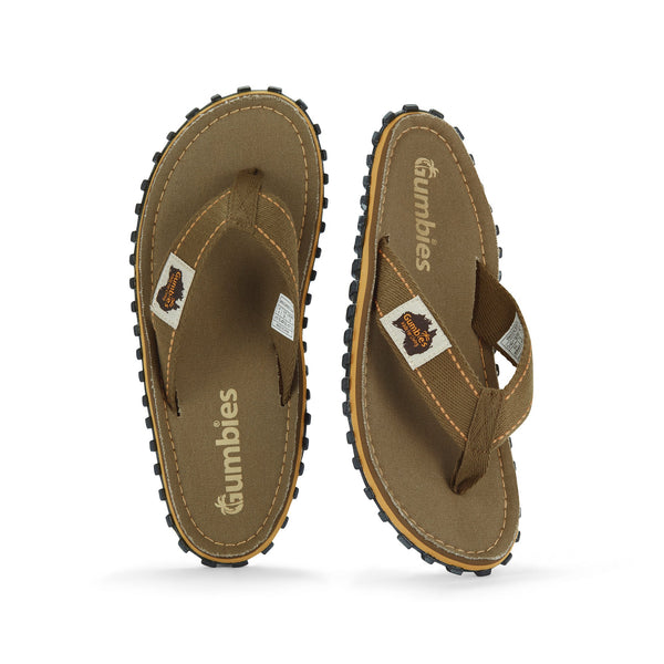 Gumbies Islander Flip-Flops - Men's - Classic Khaki