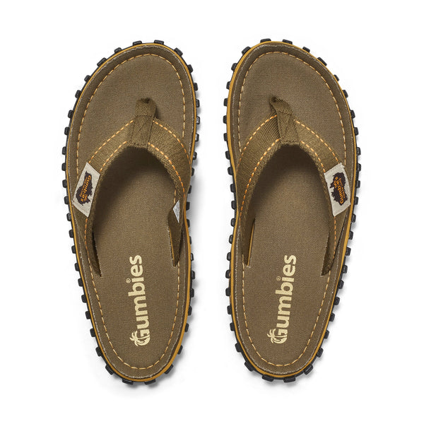 Gumbies Islander Flip-Flops - Men's - Classic Khaki