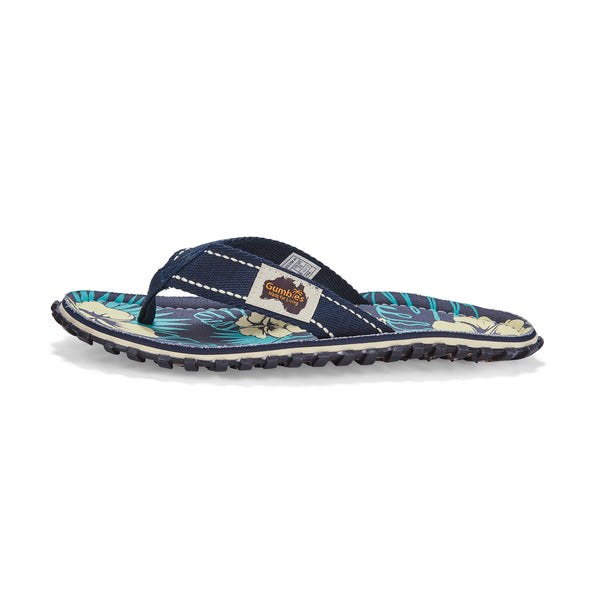 Gumbies Islander Flip-Flops - Women's - Blue Hibiscus