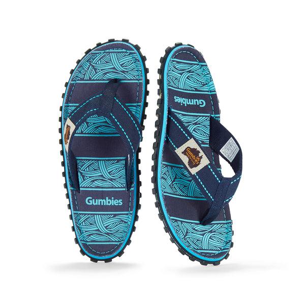 Gumbies Islander Flip-Flops - Women's - Navy Waves
