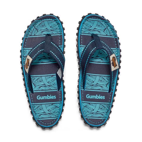 Gumbies Islander Flip-Flops - Women's - Navy Waves