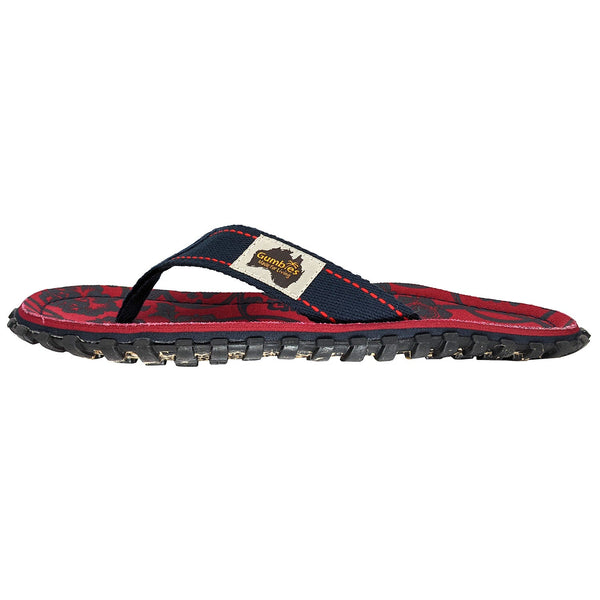 Gumbies Islander Flip-Flops - Women's - Red & Blue Rose