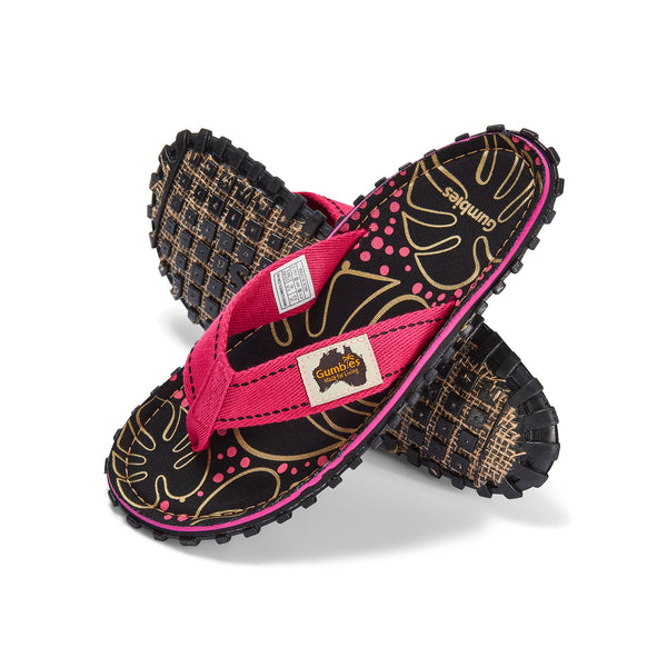 gumbies Islander Flip-Flops - Women's - Tropical Black