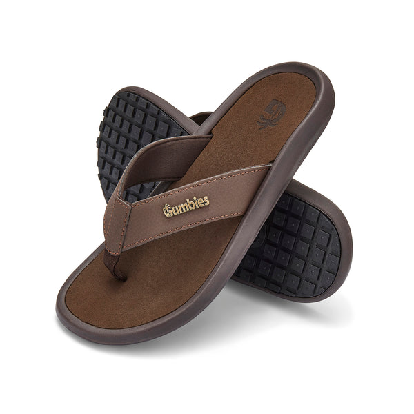 gumbies Noosa Flip-Flops - Men's - Brown