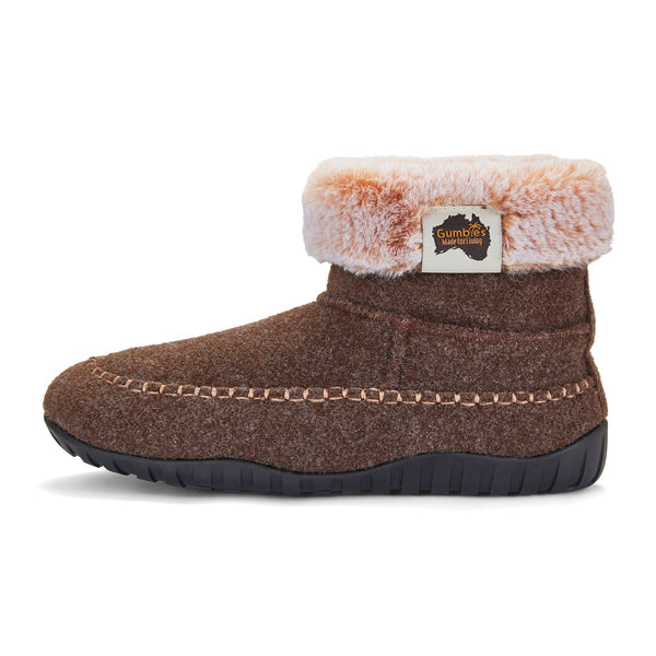 Gumbies Ossa High - Women's - Chocolate & Cream