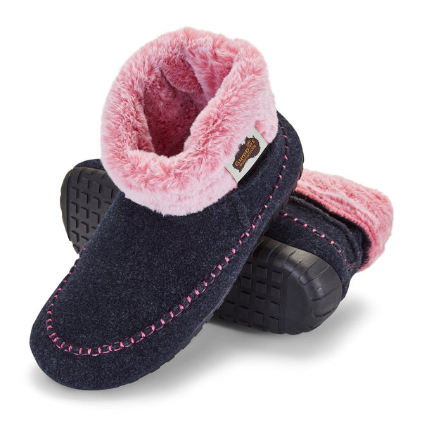 gumbies Ossa High - Women's - Navy & Pink
