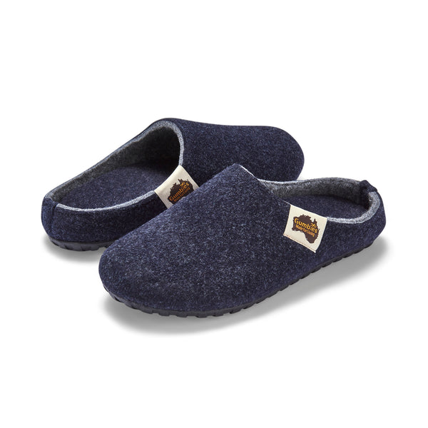 Gumbies Outback Slippers - Men's - Navy & Grey