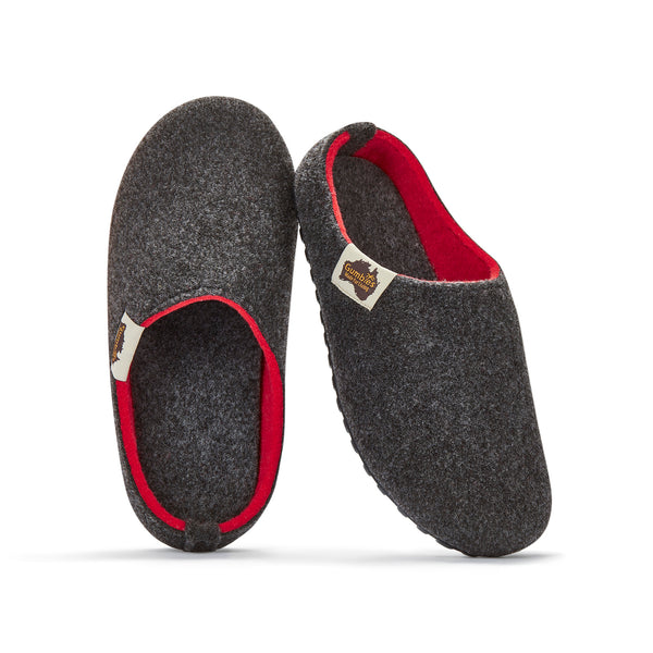 Gumbies Outback Slippers - Women's - Charcoal & Red
