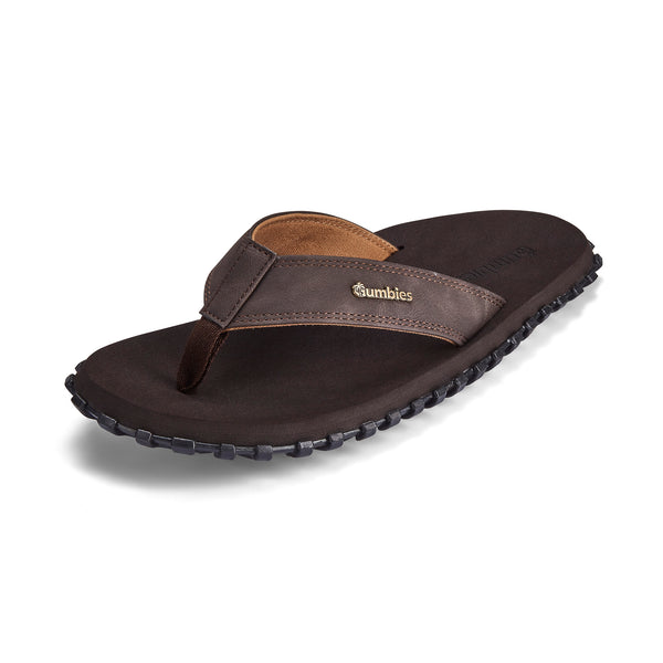 Gumbies Vegovert Flip-Flops - Men's - Brown