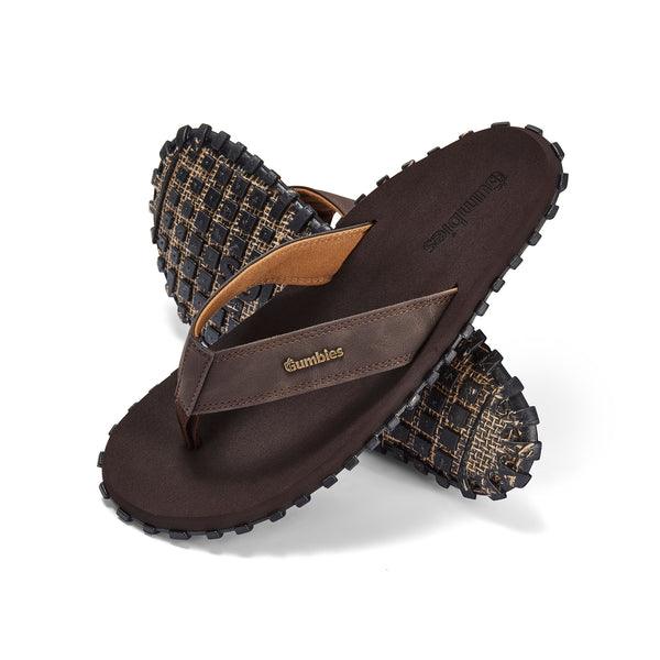 gumbies Vegovert Flip-Flops - Men's - Brown
