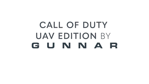 Gunnar Call Of Duty UAV Edition Elite Gaming Glasses Onyx Topo